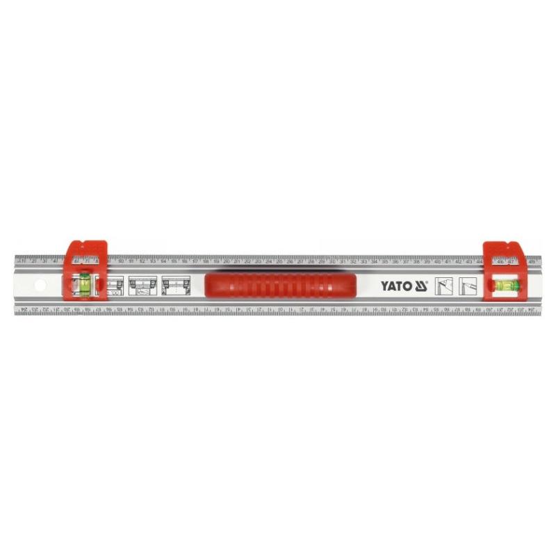 YATO Vonalzó ALU 500 mm 2 libellás (YT-70713)