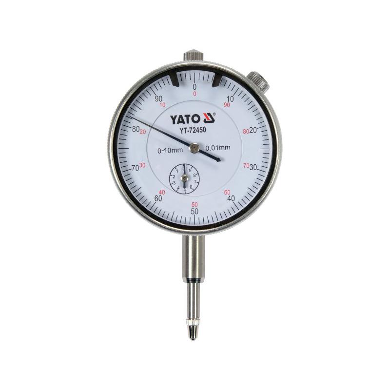 YATO Analóg indikátor óra 0-10/ 0,01 mm mágneses (YT-72450)