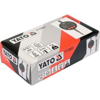 YATO Digitális indikátor óra 0-12,7/ 0,01 mm mágneses (YT-72453)