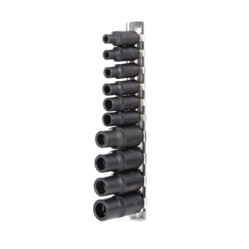 Adapter készlet menetfúrókhoz 10 db-os 4 lapú M1.5-M12 -mágneses (MK6181)