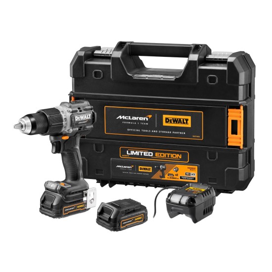 Ütvecsavarozó akkus 18V 90 Nm 2db 1.7Ah McLaren - DeWalt (DCD85ME2GT-QW)