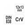YATO Hajlított csillagkulcs 12 x 13 mm CrV (YT-03953)