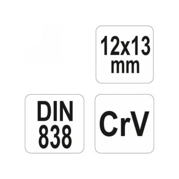 YATO Hajlított csillagkulcs 12 x 13 mm CrV (YT-03953)