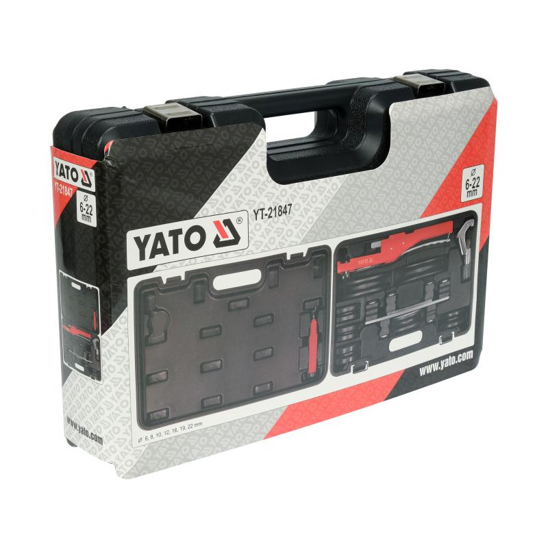 YATO Kézi csőhajlító készlet 10 részes 6-22 mm (YT-21847)