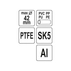 YATO Csővágó olló 42 mm PVC (YT-22271)