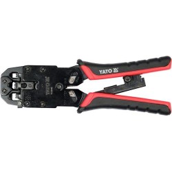 YATO Krimpelő fogó 205 mm UTP hálózati/RJ45 és telefon/RJ10, RJ11, RJ12 csatlakozókhoz (YT-22443) YATO Krimpelő fogó 205 mm UTP hálózati/RJ45 és telefon/RJ10, RJ11, RJ12 csatlakozókhoz (YT-22443)