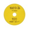 YATO Tépőzáras gyémánt csiszoló és polírozókorong 100 mm / P100 vizes/száraz (YT-48201)