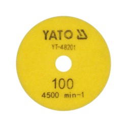 YATO Tépőzáras gyémánt csiszoló és polírozókorong 100 mm / P100 vizes/száraz (YT-48201) YATO Tépőzáras gyémánt csiszoló és polírozókorong 100 mm / P100 vizes/száraz (YT-48201)