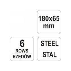 YATO Drótkefe 6 soros nyelezhető (YT-6334) YATO Drótkefe 6 soros nyelezhető (YT-6334)