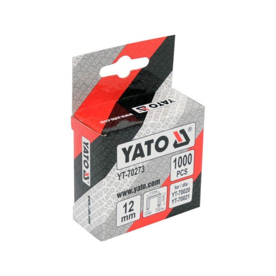 YATO Tűzőkapocs 12 mm (1000 db/cs) (YT-70273)