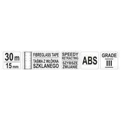 YATO Mérőszalag 30 m x 15 mm üvegszálas zárt (YT-71571)