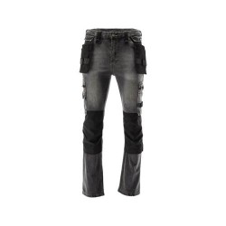 YATO Munkavédelmi farmer hosszúnadrág XL-es méret 17 zsebes szürke (YT-79064) YATO Munkavédelmi farmer hosszúnadrág XL-es méret 17 zsebes szürke (YT-79064)