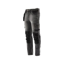YATO Munkavédelmi farmer hosszúnadrág XL-es méret 17 zsebes szürke (YT-79064) YATO Munkavédelmi farmer hosszúnadrág XL-es méret 17 zsebes szürke (YT-79064)