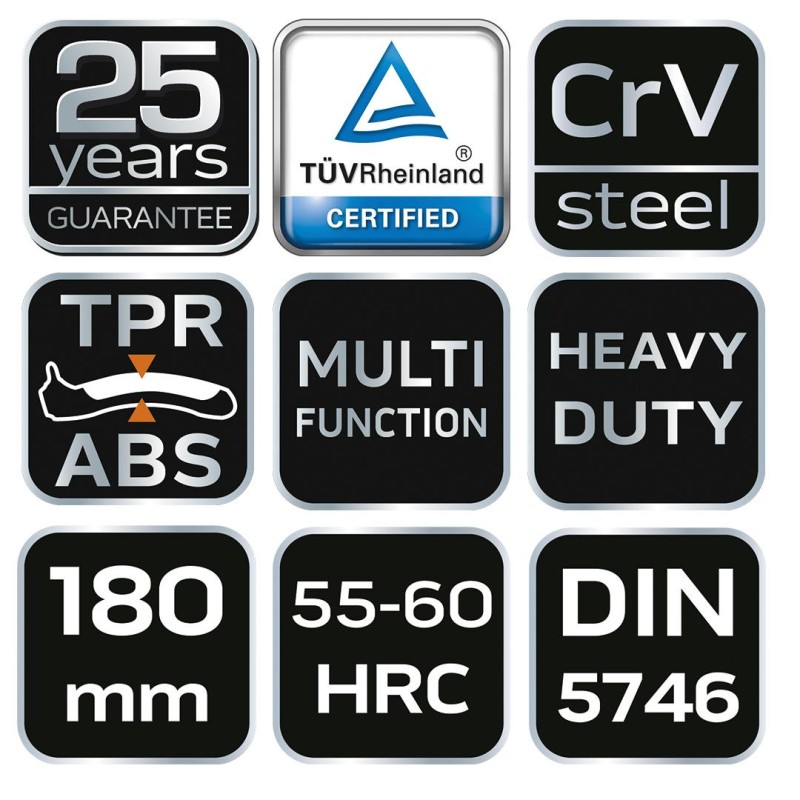 KOMBINÁLT Fogó 180MM (01-011) KOMBINÁLT Fogó 180MM (01-011)