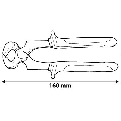 HOMLOKCSÍPŐ Fogó 160MM (01-021)