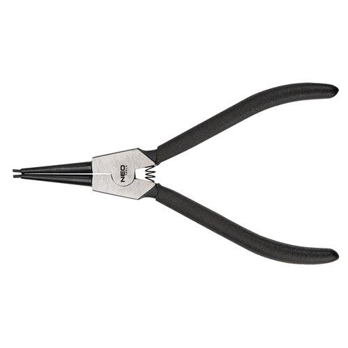 Zégergyűrű fogó 220mm, külső, hajlított, CrMo, 40 -100mm, csúcs diameter 2,5 - 3,0mm (01-095) Zégergyűrű fogó 220mm, külső, hajlított, CrMo, 40 -100mm, csúcs diameter 2,5 - 3,0mm (01-095)