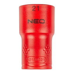 Dugókulcs 6-lapú 1/2'' 21mm 1000V, szigetelt (01-190) Dugókulcs 6-lapú 1/2'' 21mm 1000V, szigetelt (01-190)