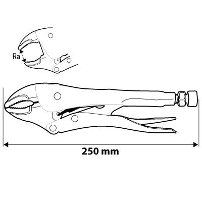 PATENTFogó 250MM ÍVELT (01-216)