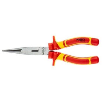 Hosszúcsőrű fogó 1000V, szigetelt, 200mm (8''), CrV, polírozott (01-225) Hosszúcsőrű fogó 1000V, szigetelt, 200mm (8''), CrV, polírozott (01-225)