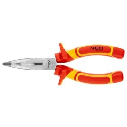 Hajlított csőrű fogó 1000V, szigetelt, 180mm (7''), CrV, polírozott (01-228) Hajlított csőrű fogó 1000V, szigetelt, 180mm (7''), CrV, polírozott (01-228)