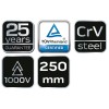 Vízpumpafogó 1000V, szigetelt, 250mm (10''), CrV, polírozott (01-232)