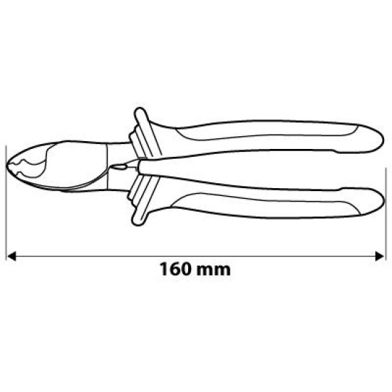 KÁBELVÁGÓ FOGÓ 160MM (01-513)