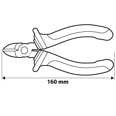 OLDALCSÍPŐ FOGÓ 1000V, szigetelt (01-525)