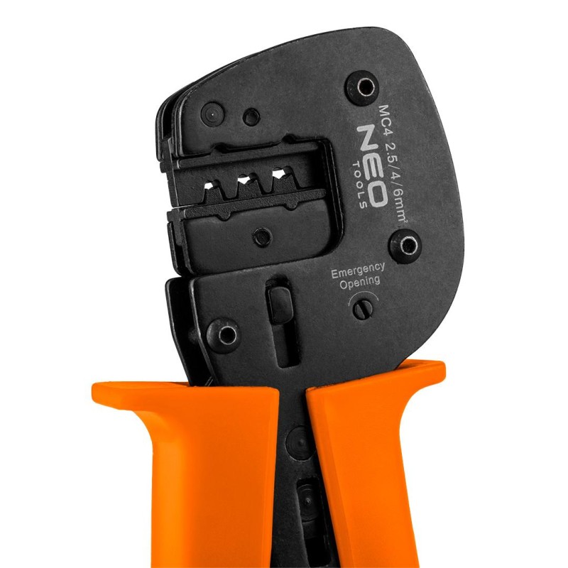 Neo Tools MC4 krimpelő fogó napelem szereléshez – 01-555, BNC, F, IEC, RCA