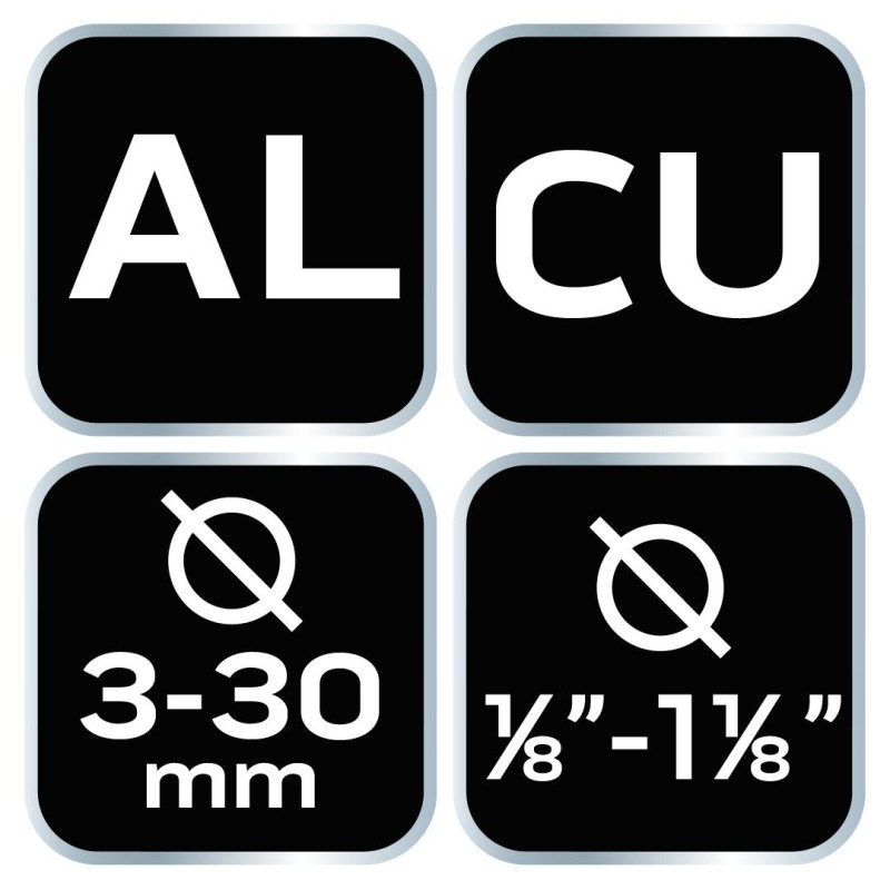 Csővágó 1/8-1.1/4'' (3-30mm), réz, alumínium (02-402) Csővágó 1/8-1.1/4'' (3-30mm), réz, alumínium (02-402)