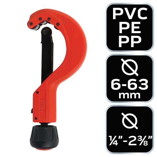 Csővágó 63mm, PVC, PE, PP (02-405) Csővágó 63mm, PVC, PE, PP (02-405)