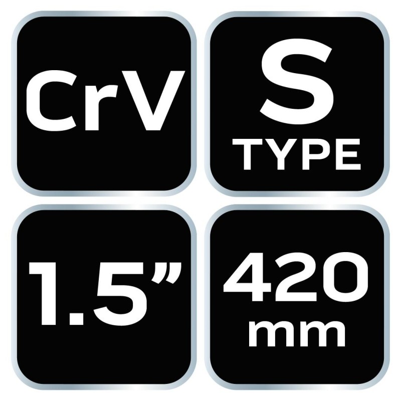 Csőfogó S, 1,5'', CV, 420mm (02-421)