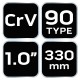 Csőfogó 90fok, 1'', CV, 330mm (02-423)