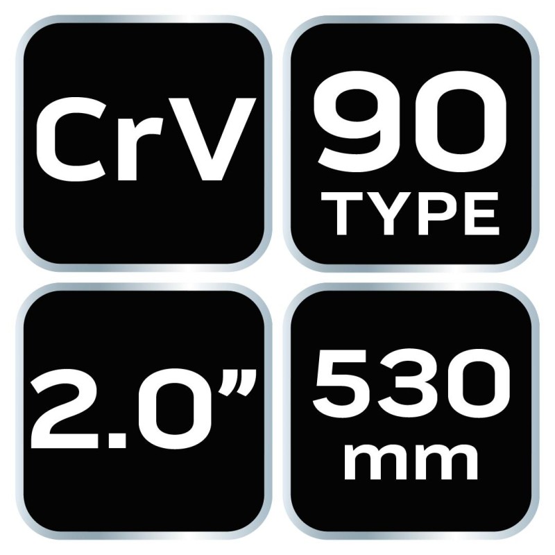 Csőfogó 90fok, 2'', CV, 530mm (02-425)