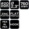 PEX csőhajlító rugó 20x760 mm (02-432) PEX csőhajlító rugó 20x760 mm (02-432)