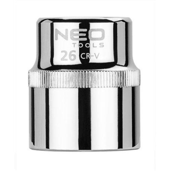 Dugókulcs 26mm, 1/2'', 6 pontos, SUPERLOCK (08-026)