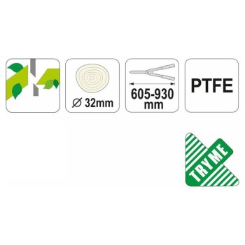 YATO Ágvágó teleszkópos nyéllel 650-900 mm/32 mm (YT-8839)