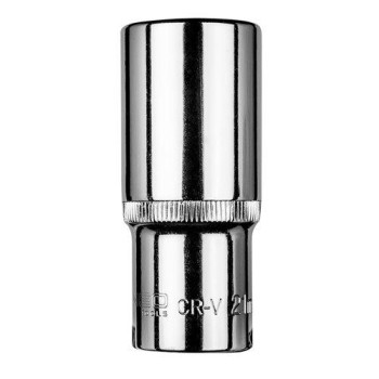 Dugókulcs 21mm, 3/8'', hosszú hatlapú (08-196)