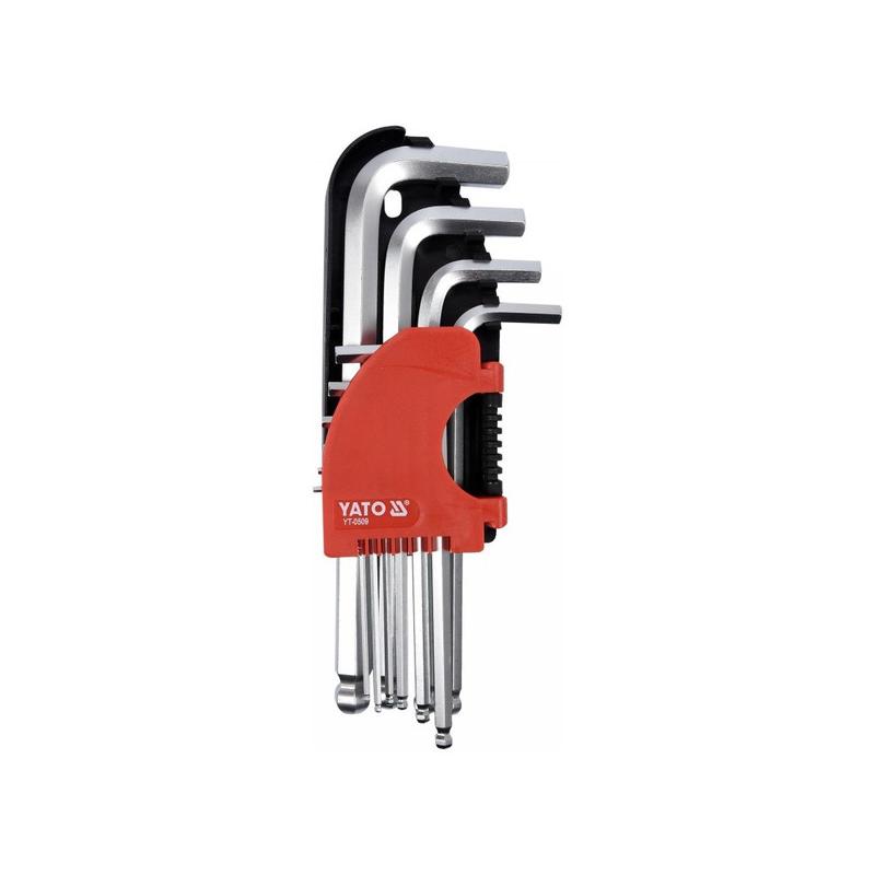 YATO Imbuszkulcs készlet 10 részes 2,0-12 mm CrV (YT-0509)