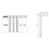 YATO Imbuszkulcs készlet 10 részes 2,0-12 mm CrV (YT-0509)
