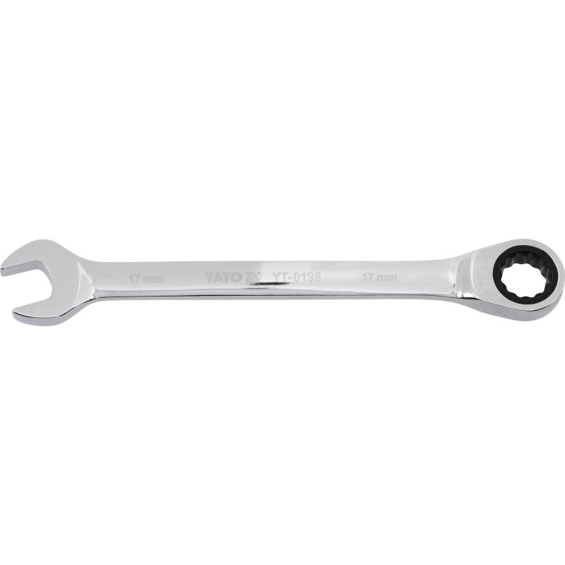 YATO Racsnis csillag-villáskulcs 17 mm / 225 mm 72T CrV (YT-0198)