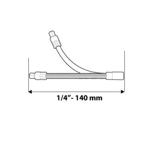 TOLDÓSZÁR 1/2'', 190mm, FLEXIBILIS (08-558)