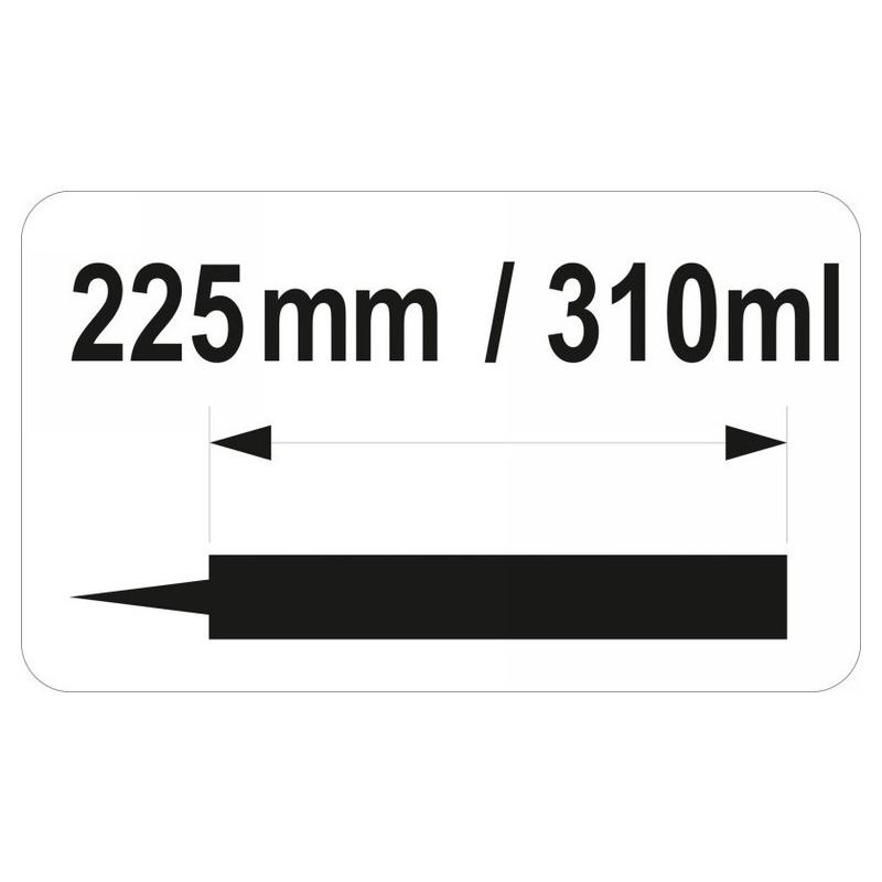 YATO Kittkinyomó pisztoly 225 mm zárt alu (YT-6754)