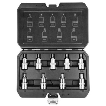 Torxkulcs készlet 9db, 1/2'' 55mm (08-707)