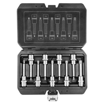 Torxkulcs készlet 9db, 1/2'' 100mm (08-708)