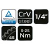 Nyomatékkulcs 1/4'', 5 - 25 Nm (08-822)