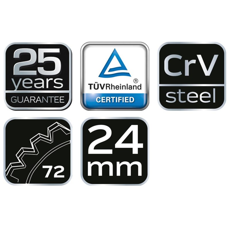 Racsnis csillag-villáskulcs 24mm (09-043)