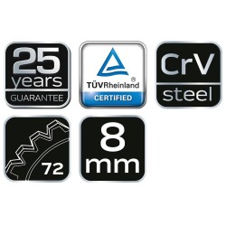 Racsnis csillag-villáskulcs 8mm (09-063) Racsnis csillag-villáskulcs 8mm (09-063)