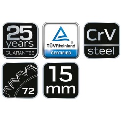 Racsnis csillag-villáskulcs 15mm (09-066) Racsnis csillag-villáskulcs 15mm (09-066)