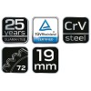 Racsnis csillag-villáskulcs 19mm (09-068)