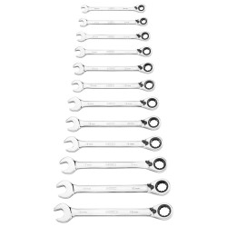 Racsnis csillag-villáskulcs készlet 12db, 8-19mm (09-345) Racsnis csillag-villáskulcs készlet 12db, 8-19mm (09-345)